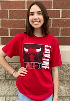 Zach LaVine Chicago Bulls Red Name And Number Short Sleeve Player T Shirt