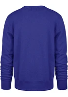 47 Chicago Cubs Mens Blue Overlay Headline Long Sleeve Crew Sweatshirt