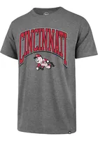 47 Cincinnati Reds Grey Walk Tall Franklin Short Sleeve Fashion T Shirt