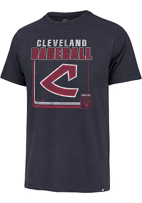 47 Cleveland Guardians Navy Blue Borderline Franklin Short Sleeve Fashion T Shirt