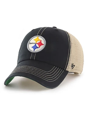 47 Pittsburgh Steelers Trawler Clean Up Iconic Adjustable Hat - Black