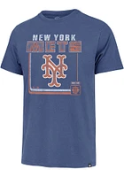 47 New York Mets Blue Borderline Franklin Short Sleeve Fashion T Shirt
