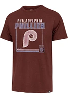 47 Philadelphia Phillies Maroon Borderline Franklin Short Sleeve Fashion T Shirt