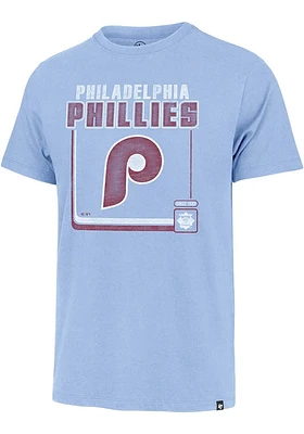 47 Philadelphia Phillies Light Blue Borderline Franklin Short Sleeve Fashion T Shirt