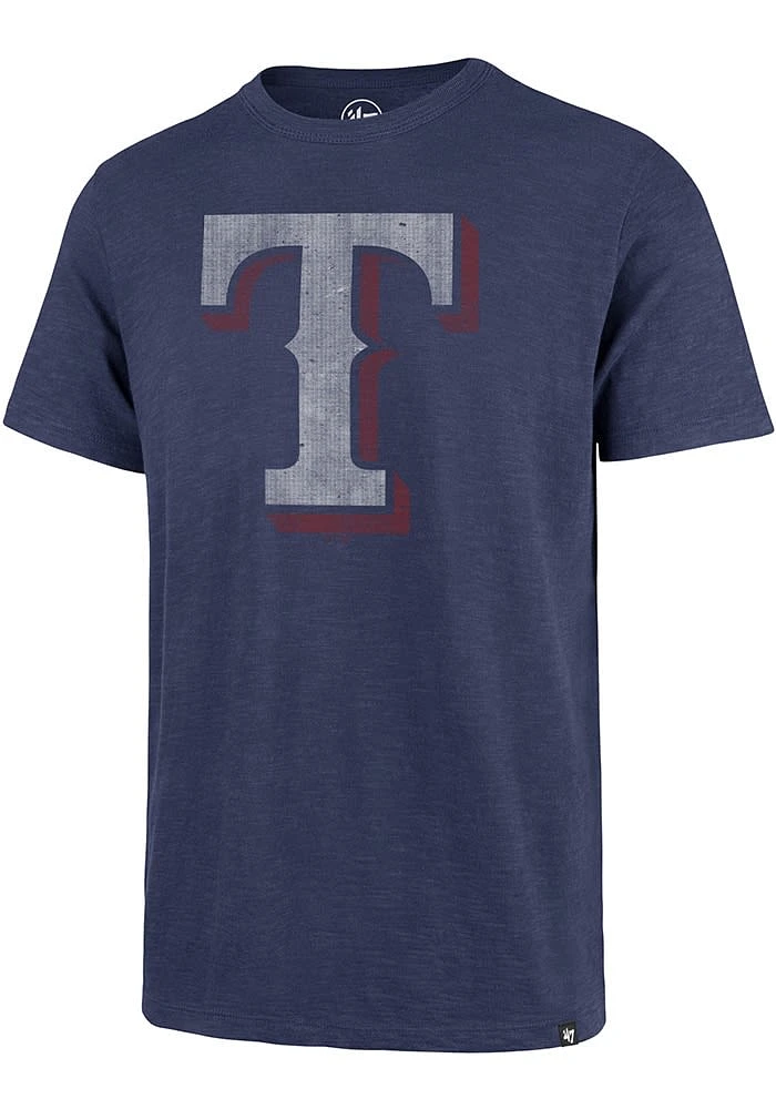 47 Texas Rangers Blue Grit Scrum Short Sleeve Fashion T Shirt