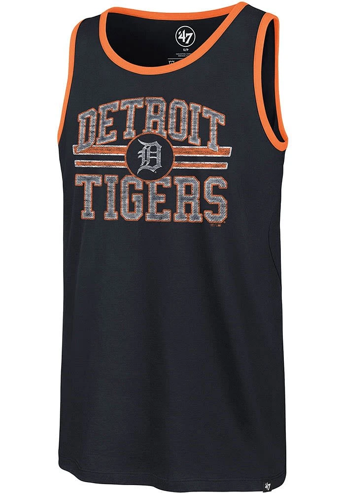 47 Detroit Tigers Mens Navy Blue Winger Franklin Short Sleeve Tank Top