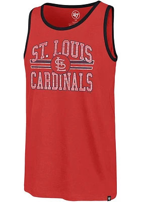 47 St Louis Cardinals Mens Red Winger Franklin Short Sleeve Tank Top