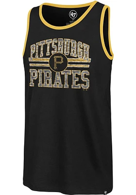 47 Pittsburgh Pirates Mens Black Winger Franklin Short Sleeve Tank Top