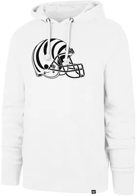 47 Cincinnati Bengals Mens White Alternate Headline Long Sleeve Hoodie