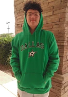 47 Dallas Stars Mens Kelly Green ARCH GAME HEADLINE Long Sleeve Hoodie
