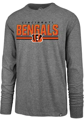 47 Cincinnati Bengals Grey EDGE BLITZ SUPER RIVAL Long Sleeve T Shirt