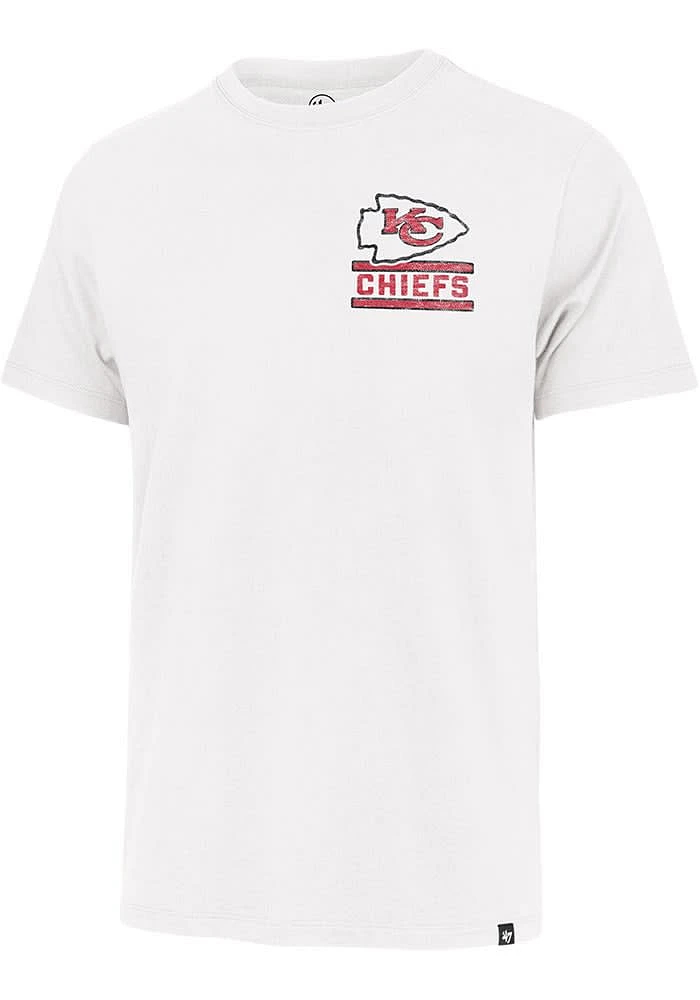 47 Kansas City Chiefs White OPEN FIELD FRANKLIN Short Sleeve Fashion T Shirt