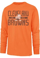 47 Cleveland Browns Orange WIDE OUT FRANKLIN Long Sleeve Fashion T Shirt