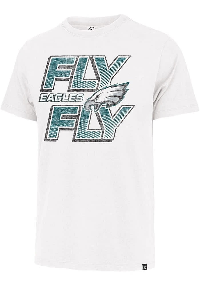 47 Philadelphia Eagles White Regional Franklin Short Sleeve Fashion T Shirt