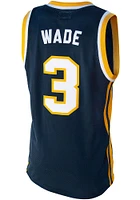 Dwyane Wade  Original Retro Brand Marquette Golden Eagles Navy Blue Classics Jersey