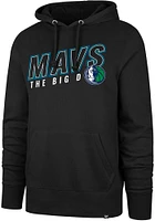 47 Dallas Mavericks Mens Black Multi Headline Long Sleeve Hoodie