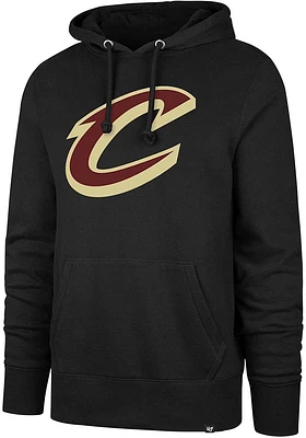 47 Cleveland Cavaliers Mens Black Imprint Headline Long Sleeve Hoodie