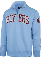 47 Dayton Flyers Mens Light Blue Striker Long Sleeve Qtr Zip Fashion Pullover