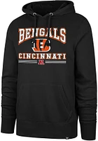 47 Cincinnati Bengals Mens Black Packed House Headline Long Sleeve Hoodie