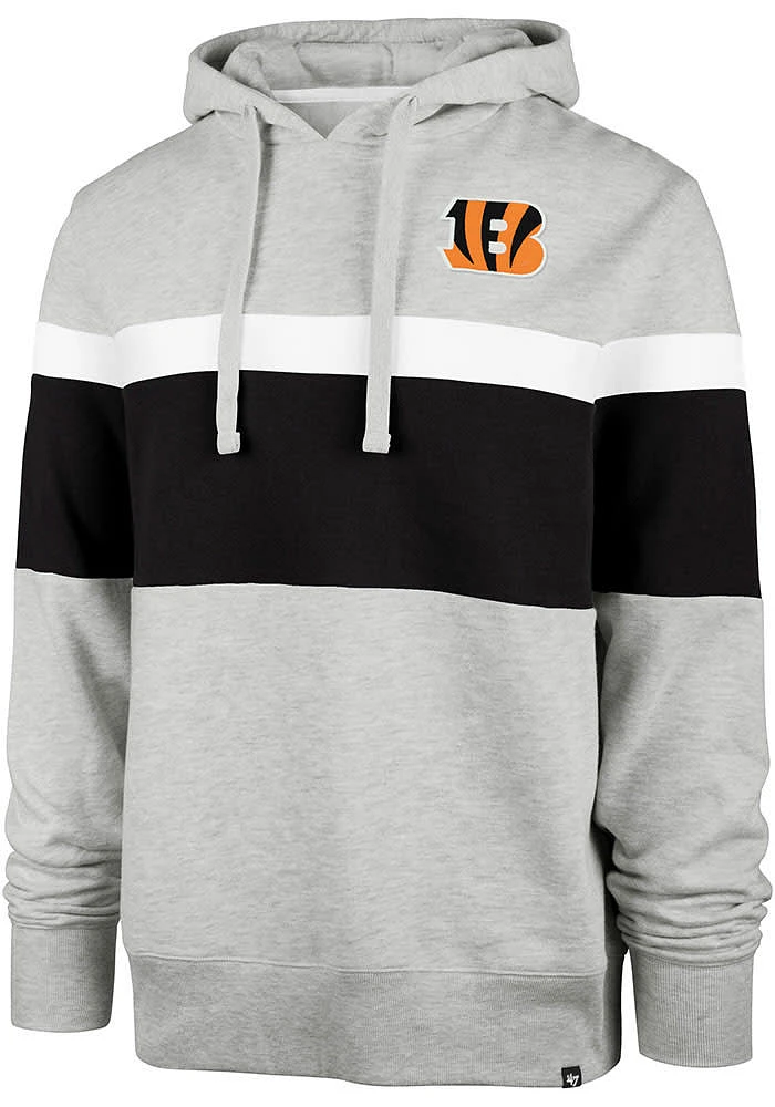 47 Cincinnati Bengals Mens Grey Warren Fashion Hood