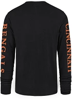 47 Cincinnati Bengals Black Triple Down II Franklin Long Sleeve Fashion T Shirt