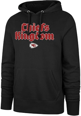 47 Kansas City Chiefs Mens Black Retro REGIONAL HEADLINE Long Sleeve Hoodie