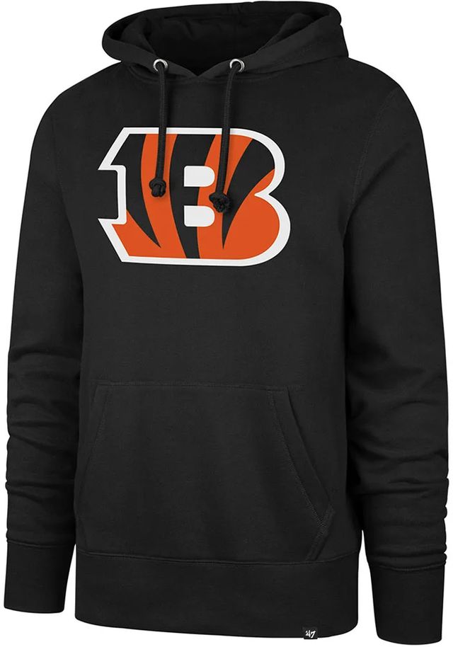 47 Cincinnati Bengals Mens Black Logo REGIONAL HEADLINE Long Sleeve Hoodie