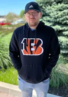 47 Cincinnati Bengals Mens Black Logo REGIONAL HEADLINE Long Sleeve Hoodie