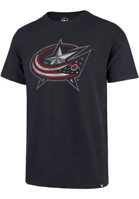 47 Columbus Blue Jackets Navy Grit Scrum Short Sleeve Fashion T Shirt