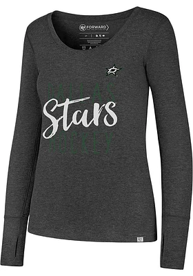 47 Dallas Stars Womens Black Forward LS Tee