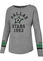 47 Dallas Stars Womens Grey Encore Heather Courtside LS Tee