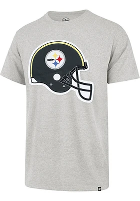 47 Pittsburgh Steelers Grey Franklin Fieldhouse Style Short Sleeve Fashion T Shirt