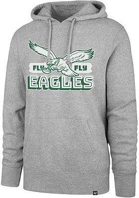 47 Philadelphia Eagles Mens Grey Regional Headline Long Sleeve Hoodie