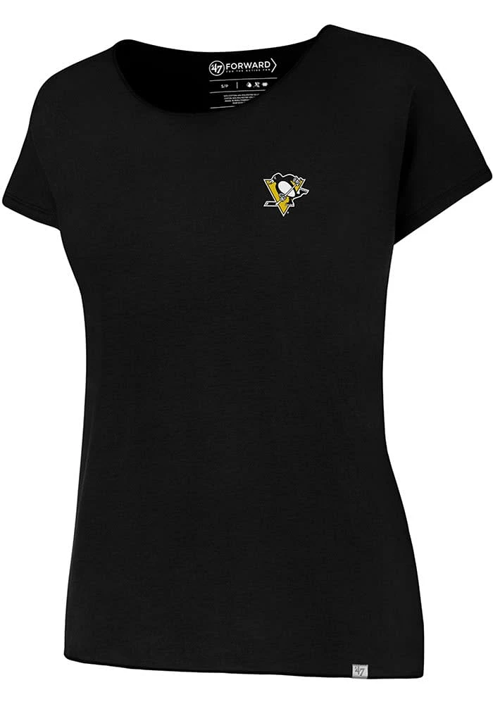 47 Pittsburgh Penguins Womens Black Lumi Short Sleeve T-Shirt