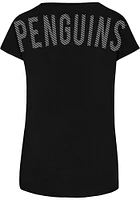 47 Pittsburgh Penguins Womens Black Lumi Short Sleeve T-Shirt
