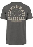 47 Cincinnati Reds Charcoal Franklin Short Sleeve Fashion T Shirt