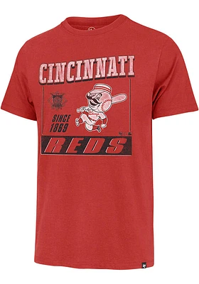 47 Cincinnati Reds Red Graphic Franklin Short Sleeve Fashion T Shirt