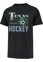 47 Dallas Stars Black Texas Hockey Graphic Short Sleeve Fashion T Shirt