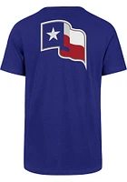 47 Texas Rangers Blue Silver Lining Super Rival Short Sleeve T Shirt