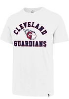 47 Cleveland Guardians White Varsity Arch Super Rival Short Sleeve T Shirt