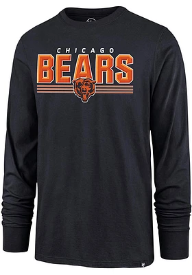 47 Chicago Bears Navy Blue SUPER RIVAL Long Sleeve T Shirt