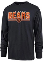 47 Chicago Bears Navy Blue SUPER RIVAL Long Sleeve T Shirt
