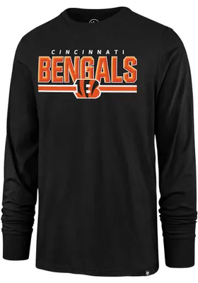 47 Cincinnati Bengals Black SUPER RIVAL Long Sleeve T Shirt