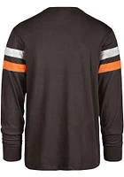 47 Cleveland Browns Brown IRVING Long Sleeve Fashion T Shirt