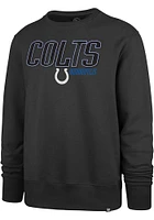 47 Indianapolis Colts Mens Charcoal LOCKED HEADLINE Long Sleeve Crew Sweatshirt