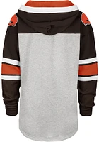 47 Cleveland Browns Mens Grey GRIDIRON LACE UP Fashion Hood