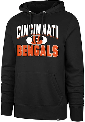 47 Cincinnati Bengals Mens Black Counter Strike Long Sleeve Hoodie