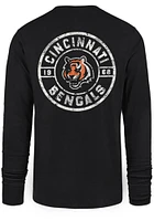 47 Cincinnati Bengals Black Spiral Franklin Long Sleeve Fashion T Shirt