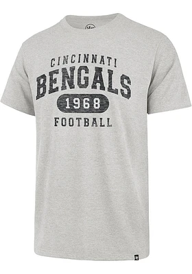 47 Cincinnati Bengals Grey Model Arch Franklin Short Sleeve Fashion T Shirt