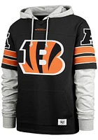 47 Cincinnati Bengals Mens Black Blitz Cornerback Lacer Fashion Hood